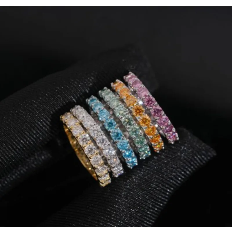 LYEE CYEE Rainbow Stacking Rings | 6-Color Moissanite Ring Set | S925 Silver Hip Hop Jewelry | GRA Certified | Gift for Her
LYEE CYEE Rainbow Stacking Rings | 6-Color Moissanite Ring Set | S925 Silver Hip Hop Jewelry | GRA Certified | Gift for Her