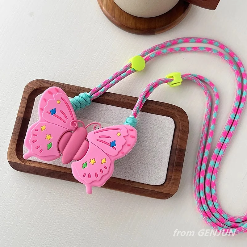 Silicone Folding Butterfly Mobile Phone Back Clip Lanyard Messenger Mobile Phone Case Messenger Rope Novelty Gift Accessories
Silicone Folding Butterfly Mobile Phone Back Clip Lanyard Messenger Mobile Phone Case Messenger Rope Novelty Gift Accessories