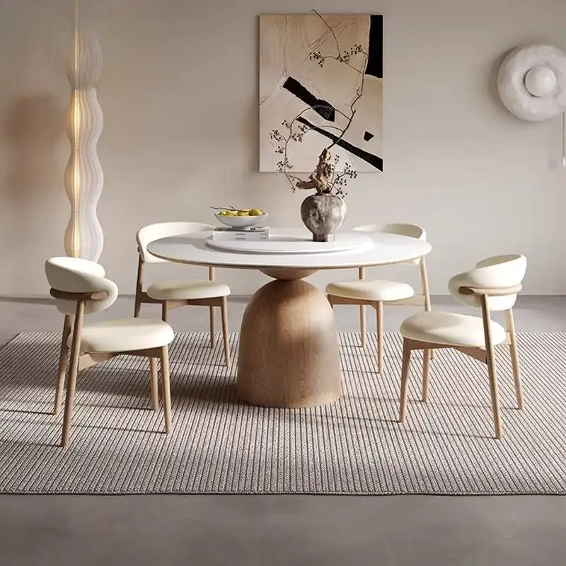 Modern Design Luxury Dining Table White 6 Person Living Room Round Dining Table Faux Marble Nordic Tavoli Da Pranzo Furniture
Modern Design Luxury Dining Table White 6 Person Living Room Round Dining Table Faux Marble Nordic Tavoli Da Pranzo Furniture