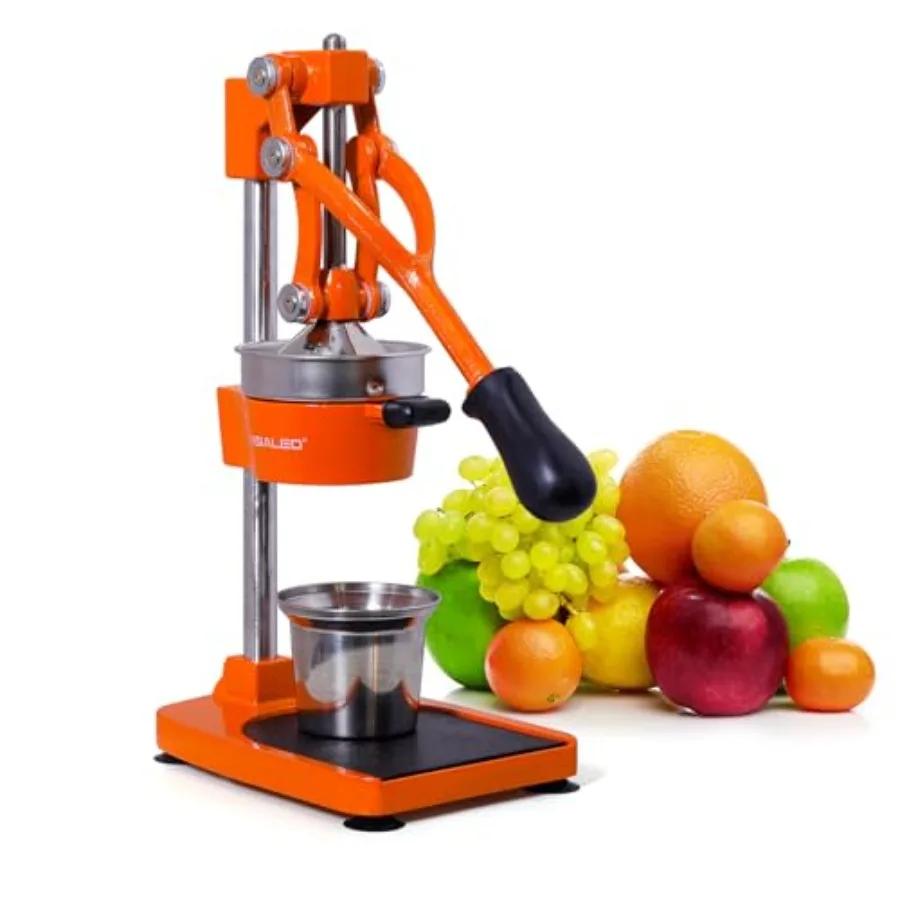 Commercial cast iron citrus juicer for countertop use orange color heavy-duty and stable during pressing easy to use and clean
Commercial cast iron citrus juicer for countertop use orange color heavy-duty and stable during pressing easy to use and clean