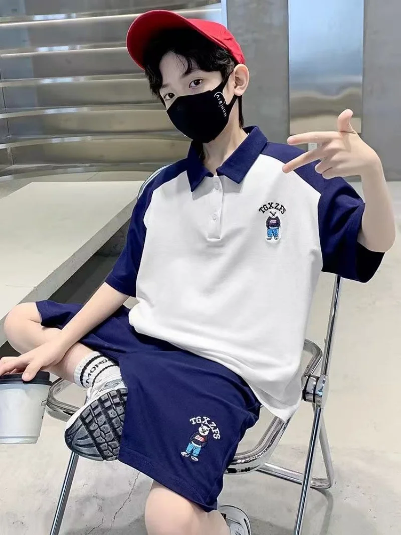 Children's Clothing Boys' Summer Set 2025 New Stylish Children's PoLo Shirt Short Sleeved Two-piece Set
Children's Clothing Boys' Summer Set 2025 New Stylish Children's PoLo Shirt Short Sleeved Two-piece Set