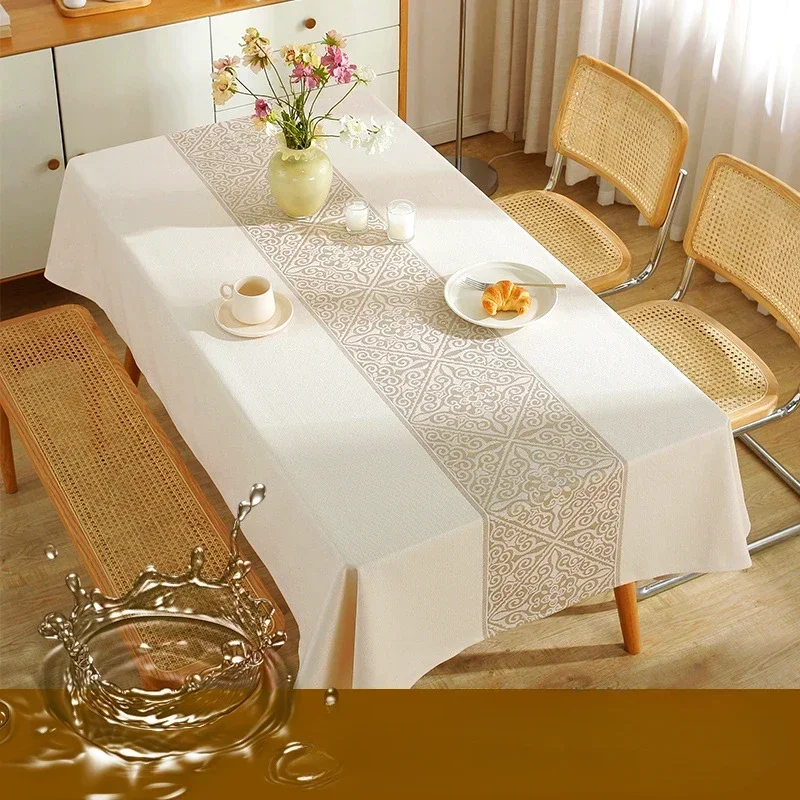 Thickened cotton linen table mat household rectangular coffee table towel waterproof oil proof wholesale tablecloth
Thickened cotton linen table mat household rectangular coffee table towel waterproof oil proof wholesale tablecloth