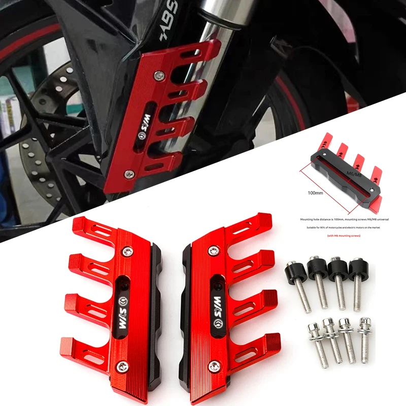 For SYM JOYMAX 125 250 Z300 / SYM jet 14 125 Cruisym300 GTS300I Motorcycle CNC Fork Protector Fender Slider Mudguard Accessories
For SYM JOYMAX 125 250 Z300 / SYM jet 14 125 Cruisym300 GTS300I Motorcycle CNC Fork Protector Fender Slider Mudguard Accessories