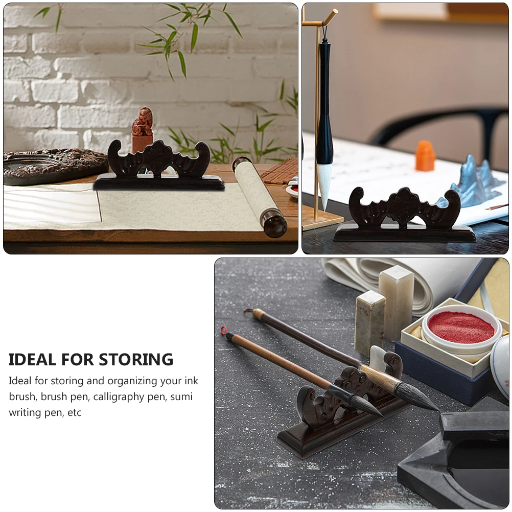 2 Pcs Wooden Pen Holder Holders Desktop Organizer Brush Chinese Calligraphy Display Stand Rack Adornment 
2 Pcs Wooden Pen Holder Holders Desktop Organizer Brush Chinese Calligraphy Display Stand Rack Adornment