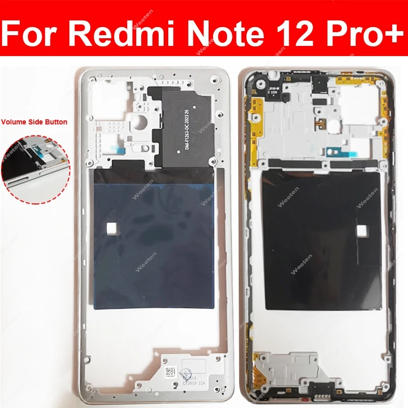 Корпус средней рамки для Xiaomi Redmi Note 12 Pro Plus, крышка держателя рамки средней рамки с деталями боковой кнопки громкости
Корпус средней рамки для Xiaomi Redmi Note 12 Pro Plus, крышка держателя рамки средней рамки с деталями боковой кнопки громкости
