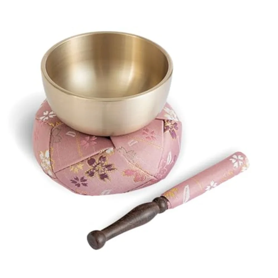Orin Bell Japanese Buddhist BellMat bar Set Made in Japan Takaoka Pink 2.99inch
Orin Bell Japanese Buddhist BellMat bar Set Made in Japan Takaoka Pink 2.99inch