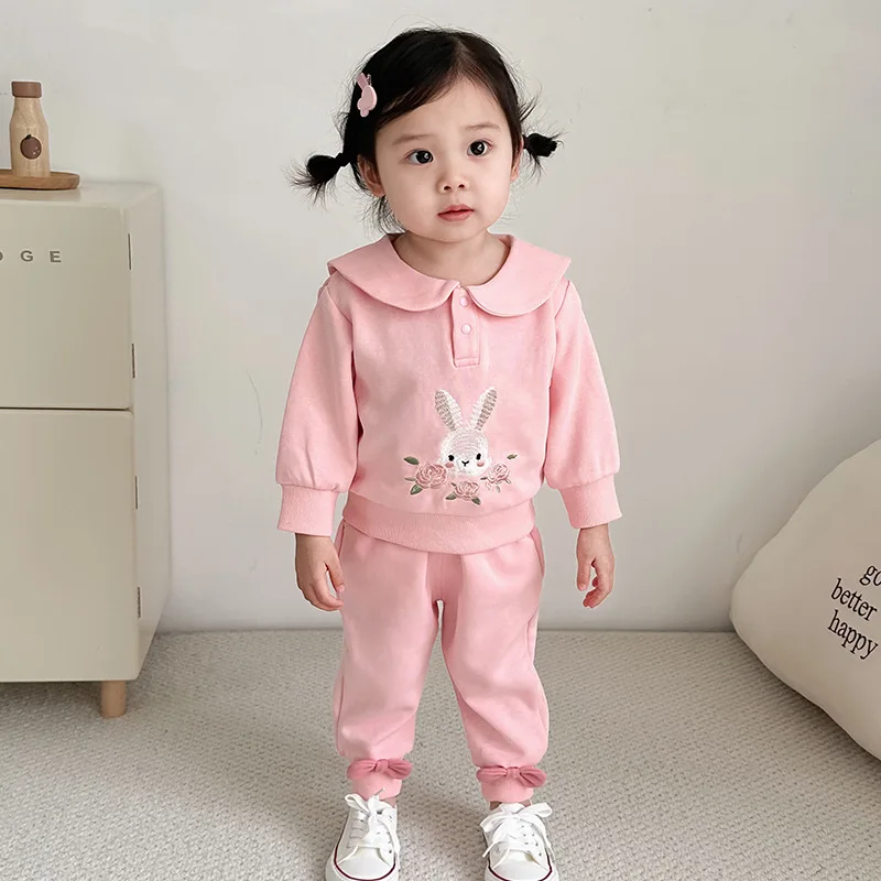 Children's Clothing Spring Children's Clothing Girls' Clothes Spring and Autumn Children's Suit Doll Collar Bunny Girls' Two-Pie
Children's Clothing Spring Children's Clothing Girls' Clothes Spring and Autumn Children's Suit Doll Collar Bunny Girls' Two-Pie