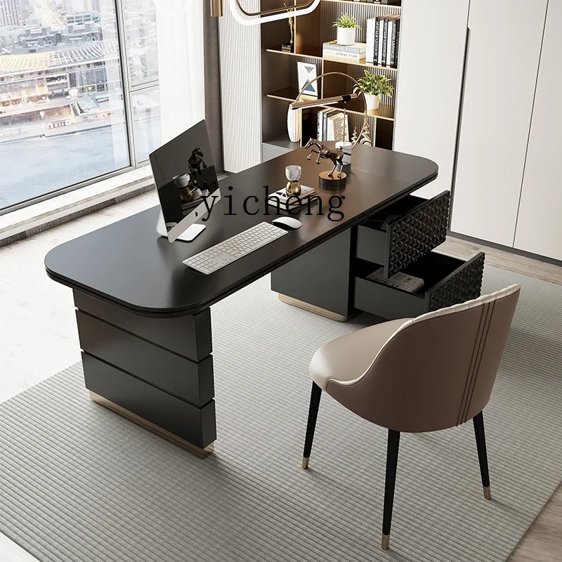 TQH6.4 light luxury desk modern simple computer office study table integrated writing desk
TQH6.4 light luxury desk modern simple computer office study table integrated writing desk