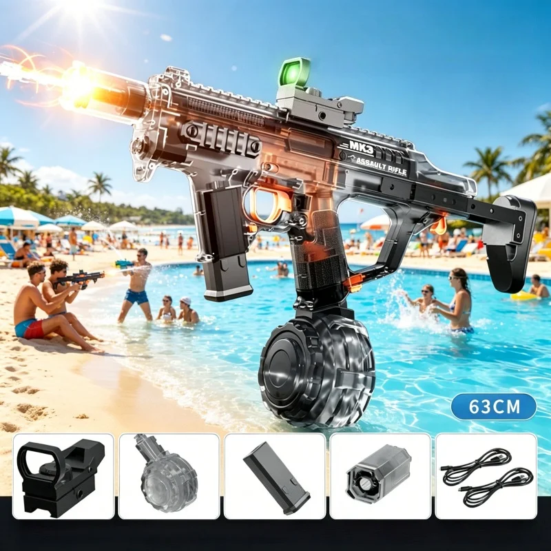Simulation Flames Electric Water Guns Aldult Children Automatic Continuous Shooting Water Blasters Summer Outdoor Toys for Kids
Simulation Flames Electric Water Guns Aldult Children Automatic Continuous Shooting Water Blasters Summer Outdoor Toys for Kids