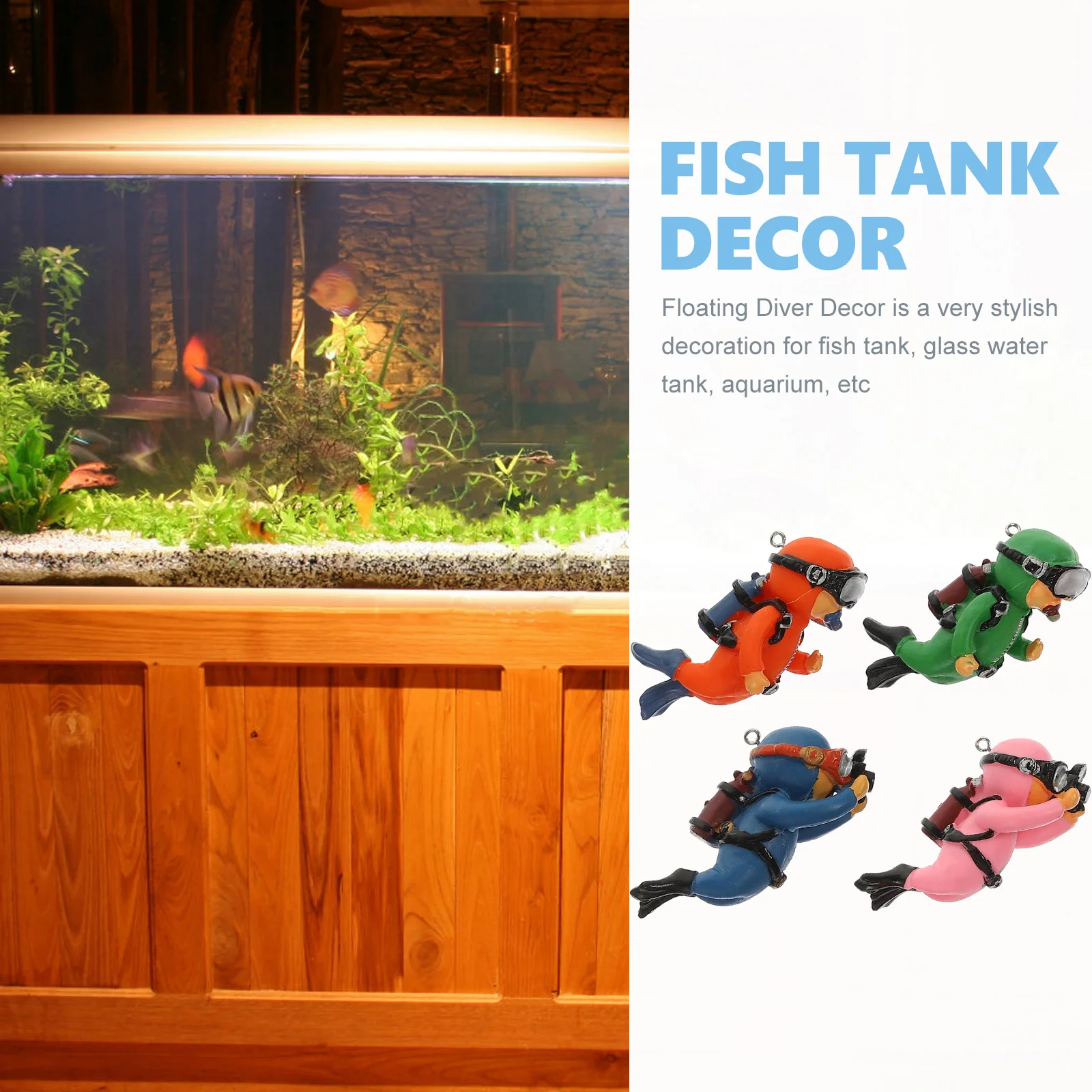 4Pcs Fish Tank Diver Decorations Floating Ornaments Aquarium Accessories Lightweight Compact Stylish Fish Tank Decorations
4Pcs Fish Tank Diver Decorations Floating Ornaments Aquarium Accessories Lightweight Compact Stylish Fish Tank Decorations
