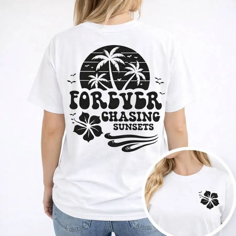Womens 100% Cotton T-Shirt With Palm Tree Hibiscus Print Casual Round Neck Tee
Womens 100% Cotton T-Shirt With Palm Tree Hibiscus Print Casual Round Neck Tee