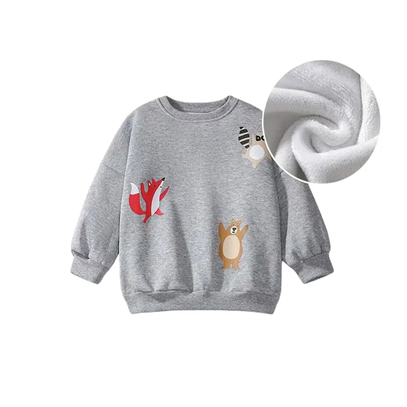 Warm Fleece Lined Animals Sweatshirts for Boys And Girls 2-7T Children's Clothing Comfortable Baby Shirts Tops
Warm Fleece Lined Animals Sweatshirts for Boys And Girls 2-7T Children's Clothing Comfortable Baby Shirts Tops