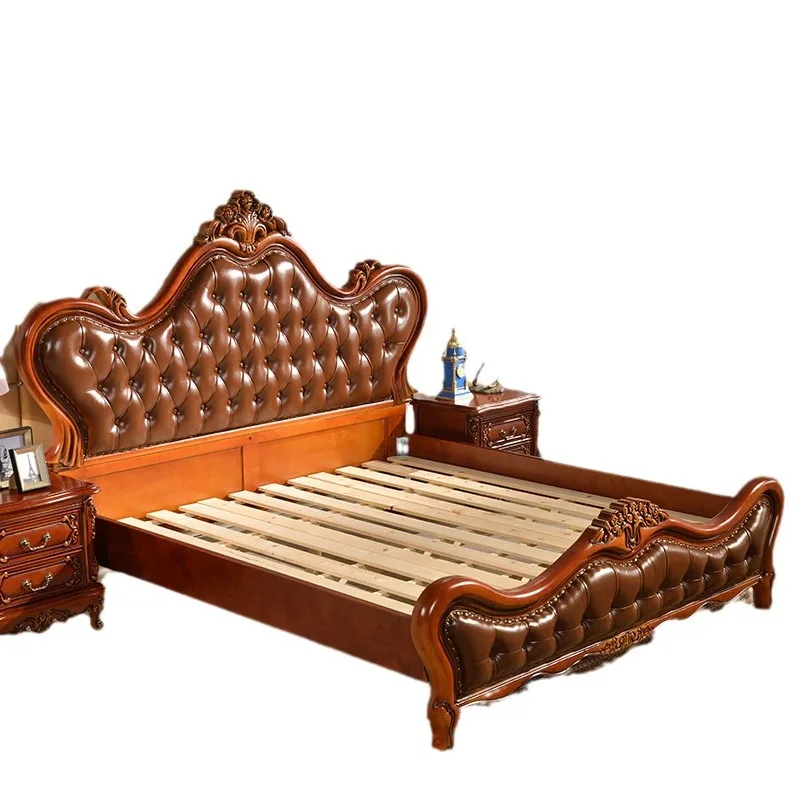 American solid wood bed 1.8 meters backrest solid wood bed luxury wedding bed furniture high box storage
American solid wood bed 1.8 meters backrest solid wood bed luxury wedding bed furniture high box storage