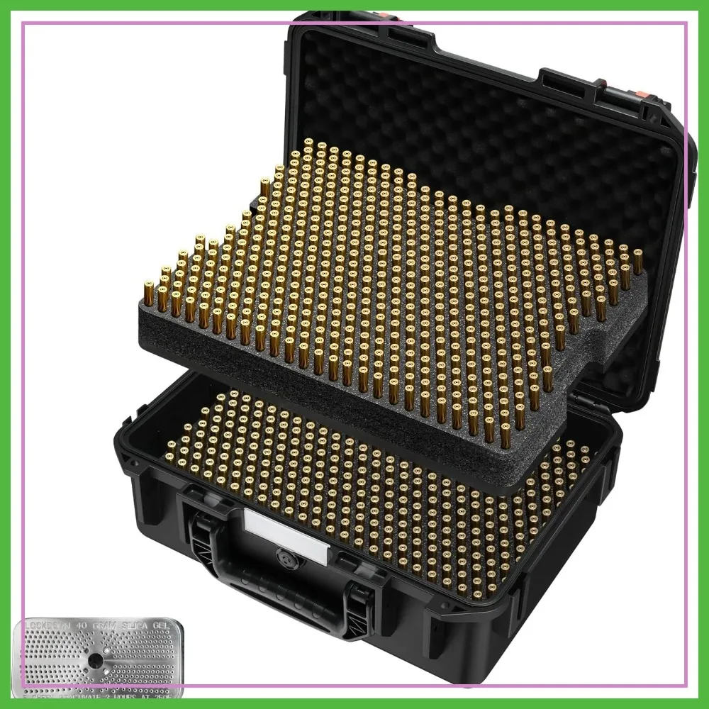 Waterproof Ammo Case for 5.56 NATO, .223 Rem, .300 Blackout | Heavy-Duty Storage with Desiccant
Waterproof Ammo Case for 5.56 NATO, .223 Rem, .300 Blackout | Heavy-Duty Storage with Desiccant