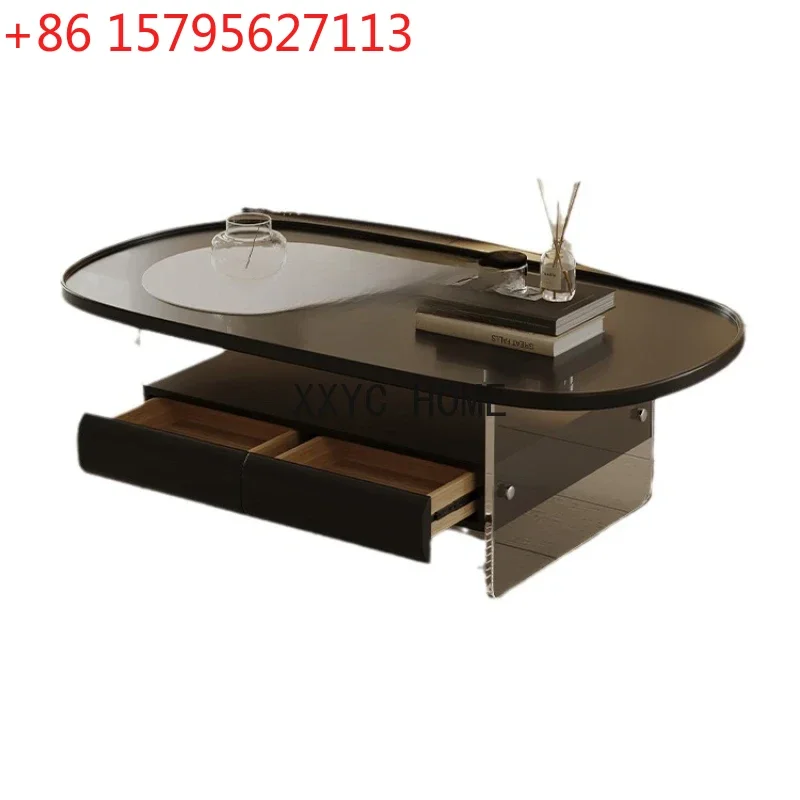 Комбинация журнального столика и тумбы под ТВ из акрила с имитацией каменной плиты, простой дизайн, высококачественное исполнение
Комбинация журнального столика и тумбы под ТВ из акрила с имитацией каменной плиты, простой дизайн, высококачественное исполнение