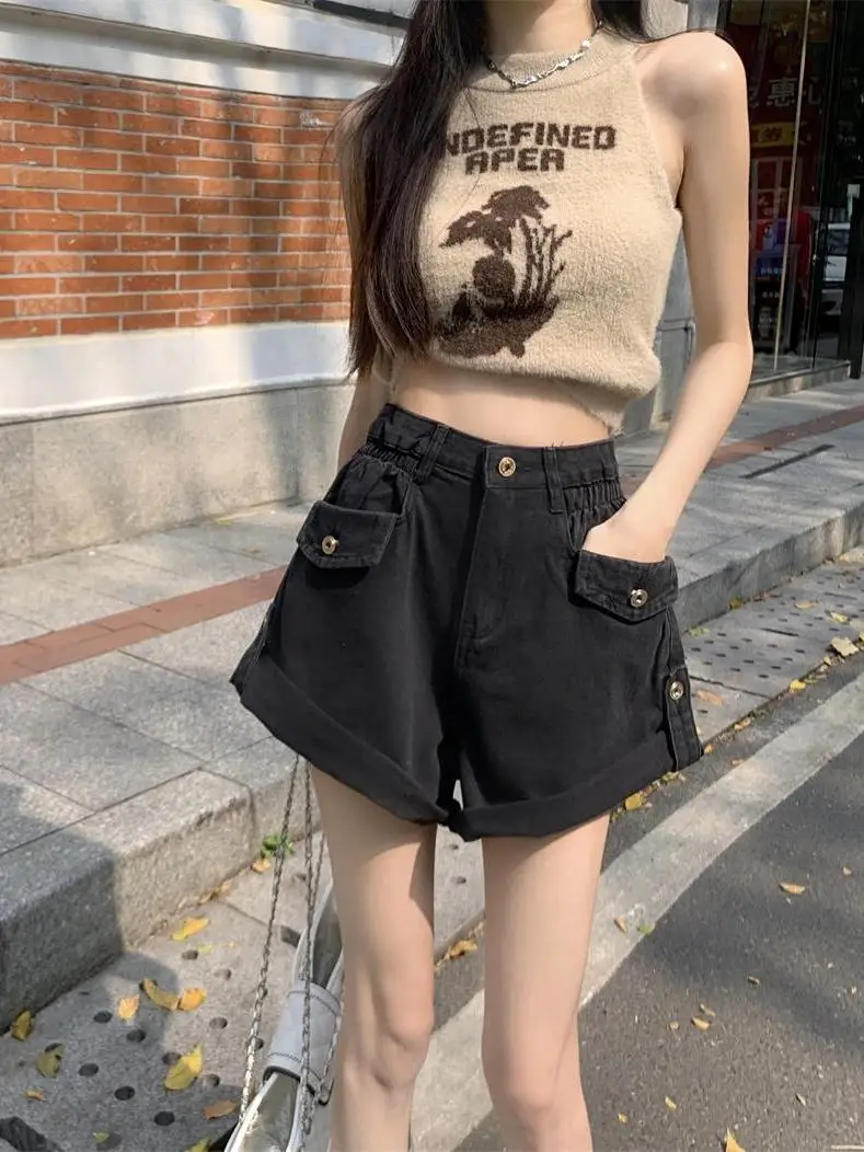 High Waist Cuffed Denim Shorts Women Summer 2026 New Loose Slimming Small Size Wide Leg Hot Pants Commute Style Straight Leg ...
High Waist Cuffed Denim Shorts Women Summer 2026 New Loose Slimming Small Size Wide Leg Hot Pants Commute Style Straight Leg ...