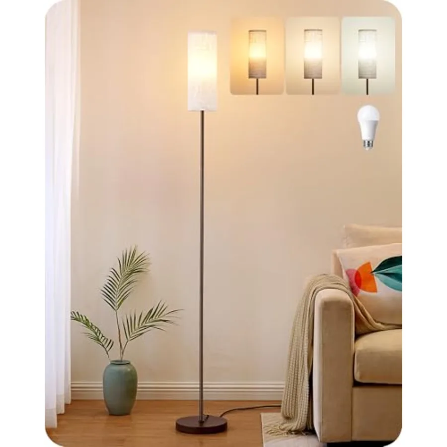 LED Floor Lamp for Living Room, 63.7in Modern Standing Lamp with 9W LED Bulb, 3 Color Temperature, Minimalist Floor Lamp for Be
LED Floor Lamp for Living Room, 63.7in Modern Standing Lamp with 9W LED Bulb, 3 Color Temperature, Minimalist Floor Lamp for Be