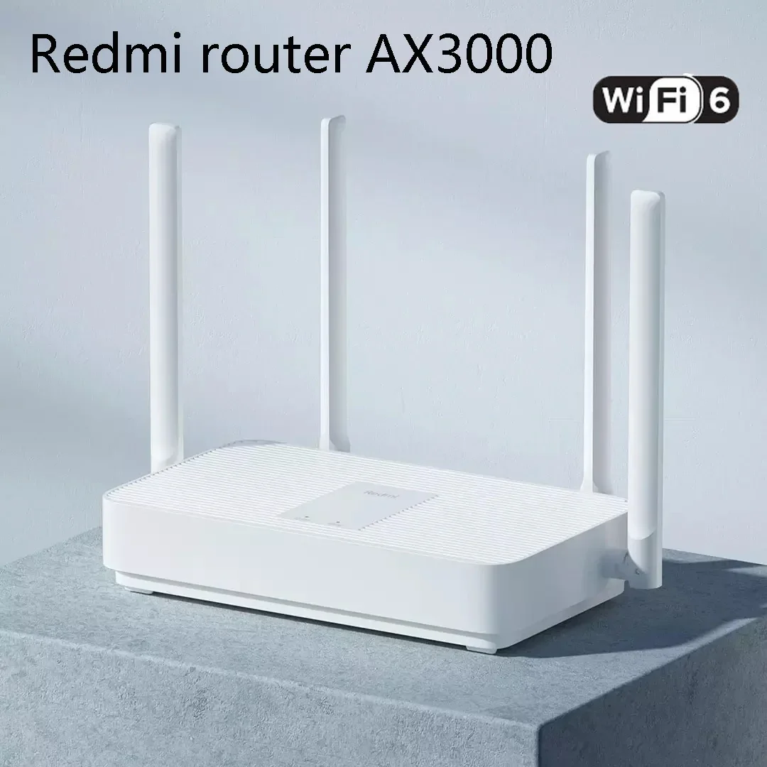 XIAOMI Wi-Fi роутер Redmi AX3000 роутер wifi6 160 МГц высокая пропускная способность OFDMA Эффективная передача 2,4 ГГц 5 ГГц сетка Wi-Fi сеть
XIAOMI Wi-Fi роутер Redmi AX3000 роутер wifi6 160 МГц высокая пропускная способность OFDMA Эффективная передача 2,4 ГГц 5 ГГц сетка Wi-Fi сеть