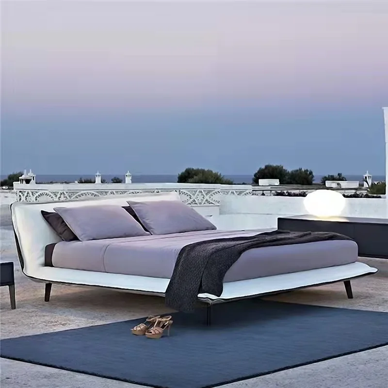 Light luxury leather bed Nordic style modern minimalist small unit 1.8m master bedroom double bed Italian minimalist mesh red be
Light luxury leather bed Nordic style modern minimalist small unit 1.8m master bedroom double bed Italian minimalist mesh red be