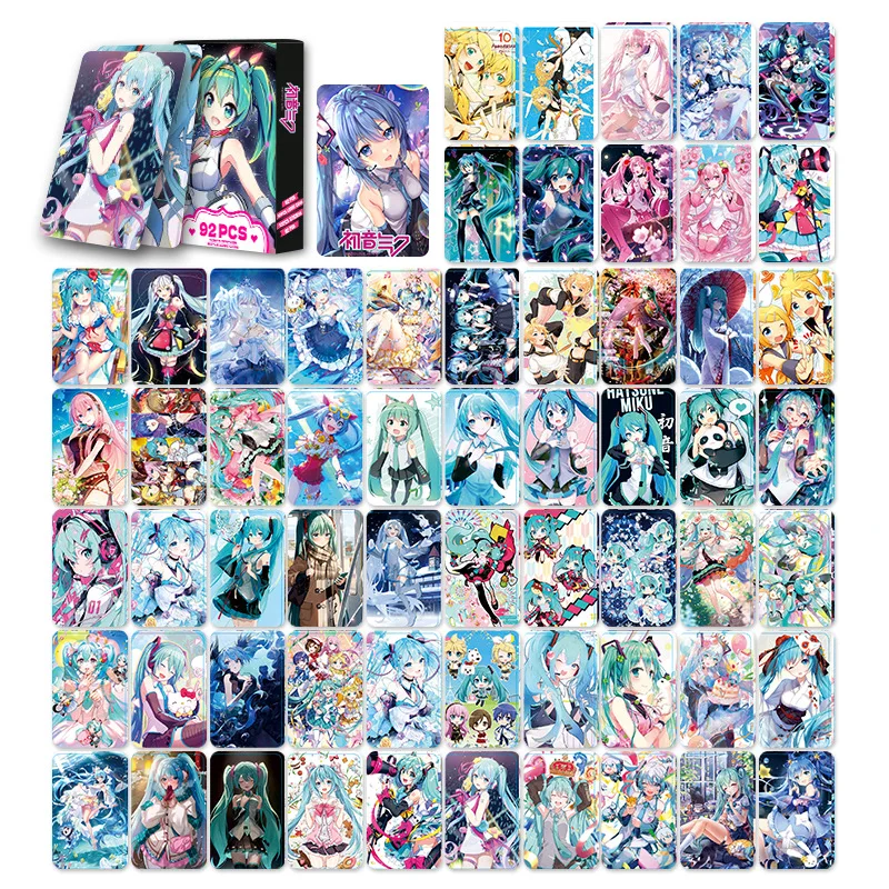92pcs/set Anime Hatsune Miku Kawaii Figure HD Small Card Double Sides Lomo Card Bookmark Greeting Card Model Toys Gifts Boxed
92pcs/set Anime Hatsune Miku Kawaii Figure HD Small Card Double Sides Lomo Card Bookmark Greeting Card Model Toys Gifts Boxed