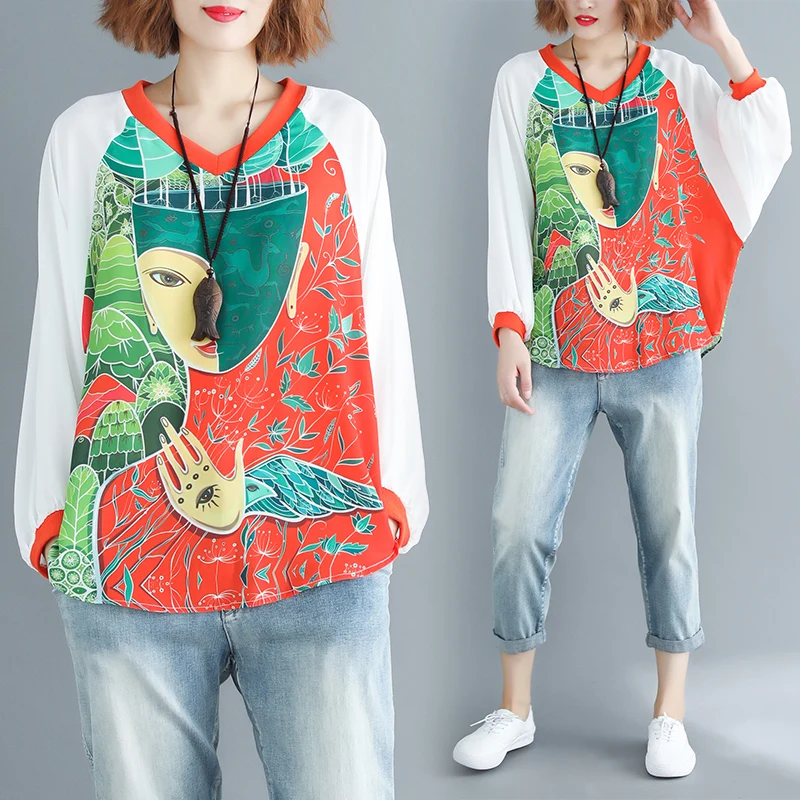 Fat MM bat sleeve loose casual slimming pullover color V-neck long sleeved chiffon shirt top for women winter clothes women
Fat MM bat sleeve loose casual slimming pullover color V-neck long sleeved chiffon shirt top for women winter clothes women