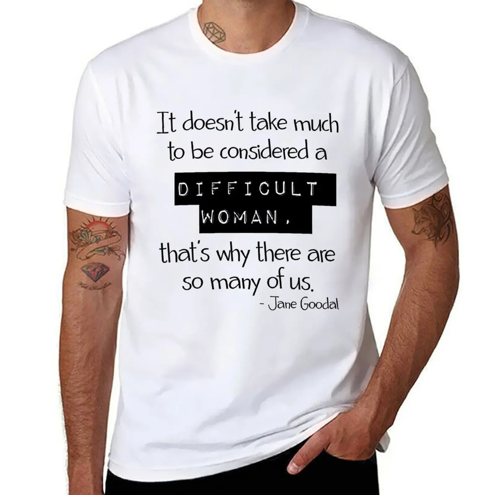 Difficult Woman (black text) T-Shirt printed t shirts for man cotton tshirt 100% T-Shirt
Difficult Woman (black text) T-Shirt printed t shirts for man cotton tshirt 100% T-Shirt