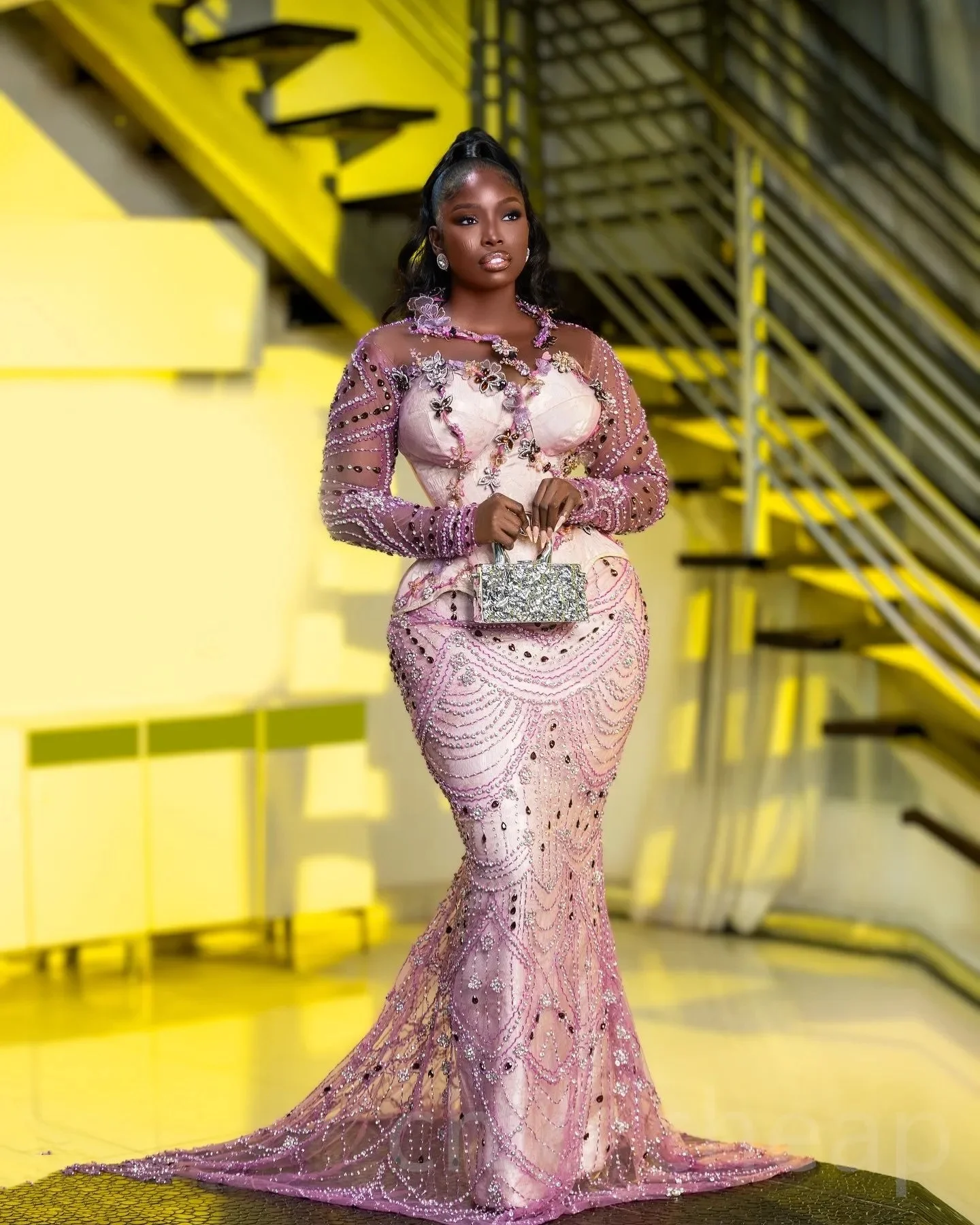 Pink Mermaid Prom Dresses For Special Occasions Rhinestones Full Sleeves Lace Evening Formal Party Second Reception Birthday En
Pink Mermaid Prom Dresses For Special Occasions Rhinestones Full Sleeves Lace Evening Formal Party Second Reception Birthday En
