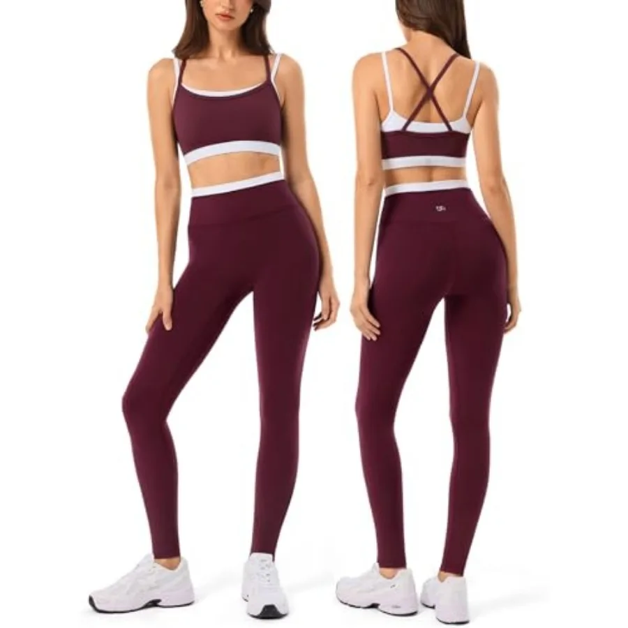 2 Pieces Workout Sets for Women, Seamless Yoga Leggings with Padded Sports Bras, Athletic Matching Outfits, Gym, Casual
2 Pieces Workout Sets for Women, Seamless Yoga Leggings with Padded Sports Bras, Athletic Matching Outfits, Gym, Casual