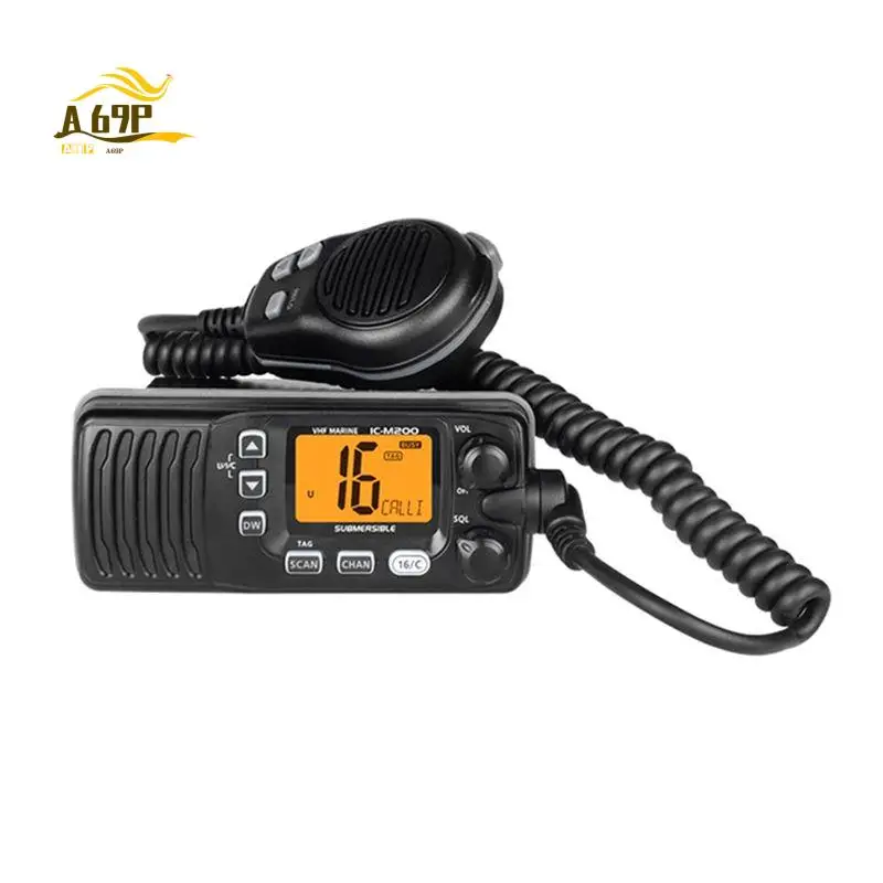 A69P-IC-M200 Marine High-Power 25 Watt Waterproof Very High Frequency Radio Walkie Talkie VHF
A69P-IC-M200 Marine High-Power 25 Watt Waterproof Very High Frequency Radio Walkie Talkie VHF