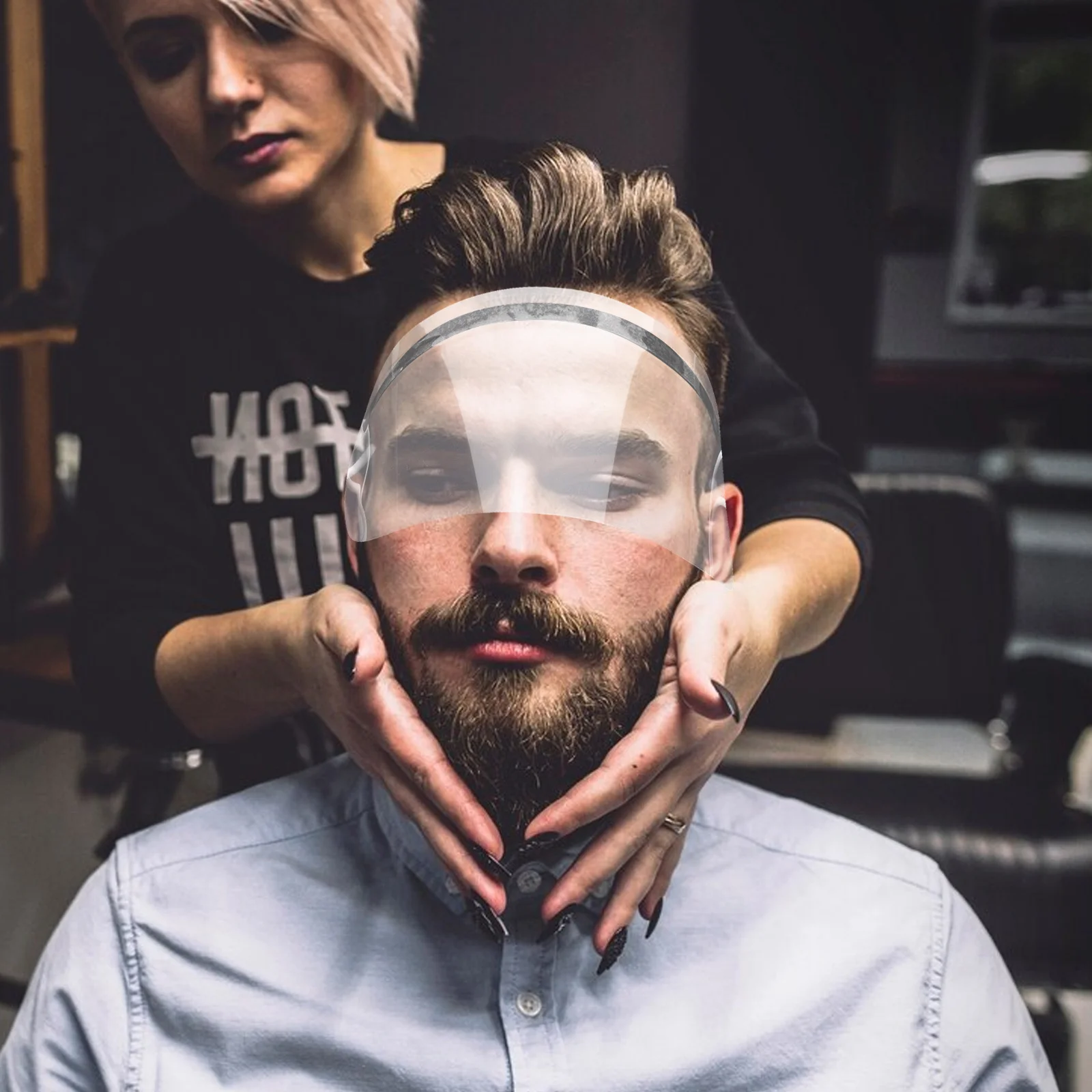 50Pcs Liu Ban Ear-Hook Transparent Haircut Facial Shield Clear Hairdresser Eye Protector Salon Home Use
50Pcs Liu Ban Ear-Hook Transparent Haircut Facial Shield Clear Hairdresser Eye Protector Salon Home Use