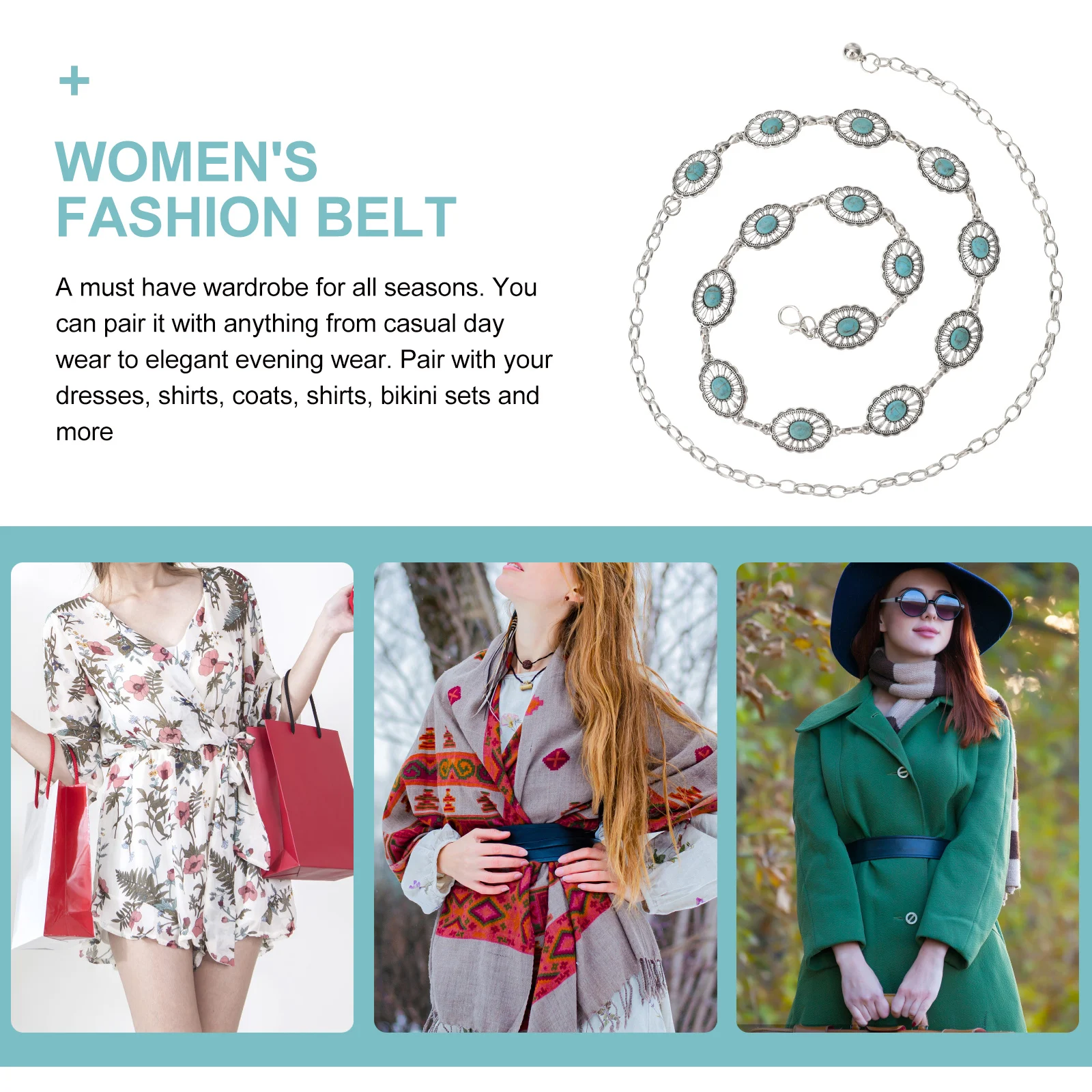 Metal Waist Adjustable Dress Belt Women Clothing Accessory Oval Chain Alloy Lightweight Dress Belt Comfortable
Metal Waist Adjustable Dress Belt Women Clothing Accessory Oval Chain Alloy Lightweight Dress Belt Comfortable