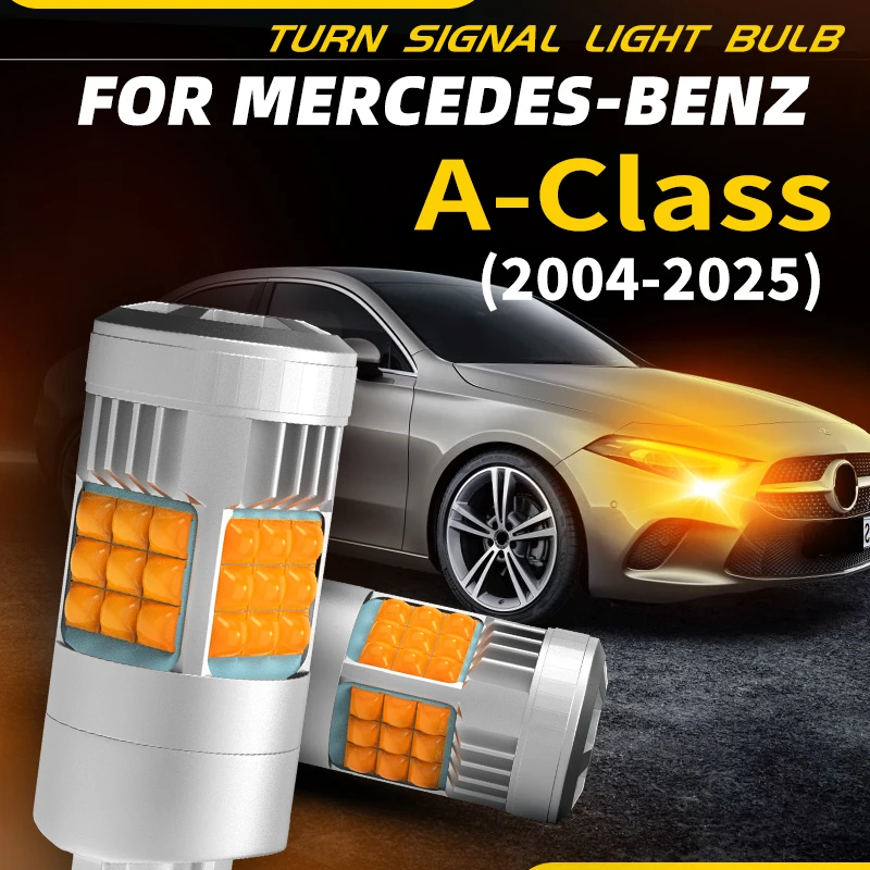 2pcs Car LED Turn Signal Light Bulbs Amber For Front/Rear Direction Indicator For Mercedes-Benz A-Class W169 C169 W176 W177 V177
2pcs Car LED Turn Signal Light Bulbs Amber For Front/Rear Direction Indicator For Mercedes-Benz A-Class W169 C169 W176 W177 V177