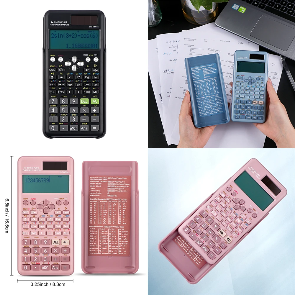 Multifunctional Science Function Calculator for Fx-991Es Plus-2Nd-417Function Specially Design for Student Exams,Students Office
Multifunctional Science Function Calculator for Fx-991Es Plus-2Nd-417Function Specially Design for Student Exams,Students Office