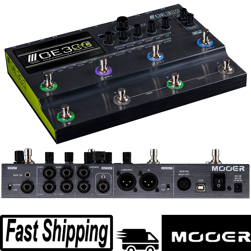 Amp Modelling Processor Synth Pedal Guitar Multi Effects GE 300 MOOER GE300 Comprehensive Effect Processor Pedal for Guitar/Bass
Amp Modelling Processor Synth Pedal Guitar Multi Effects GE 300 MOOER GE300 Comprehensive Effect Processor Pedal for Guitar/Bass