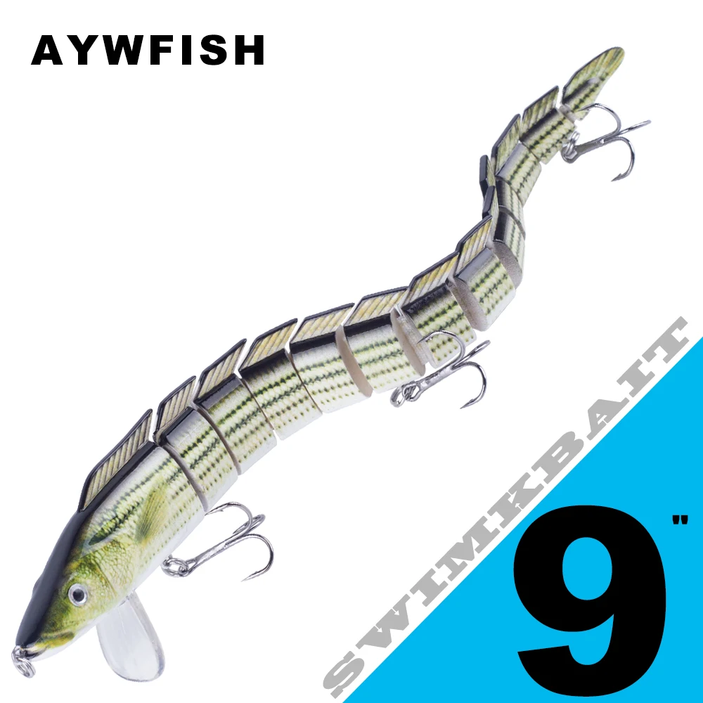 AYWFISH 9IN 42G Float Eel Lures Multi Jointed Swimbait 13 Segments Perfect Swim Action Fishing Bait Artificial Hard Fish Tackle
AYWFISH 9IN 42G Float Eel Lures Multi Jointed Swimbait 13 Segments Perfect Swim Action Fishing Bait Artificial Hard Fish Tackle