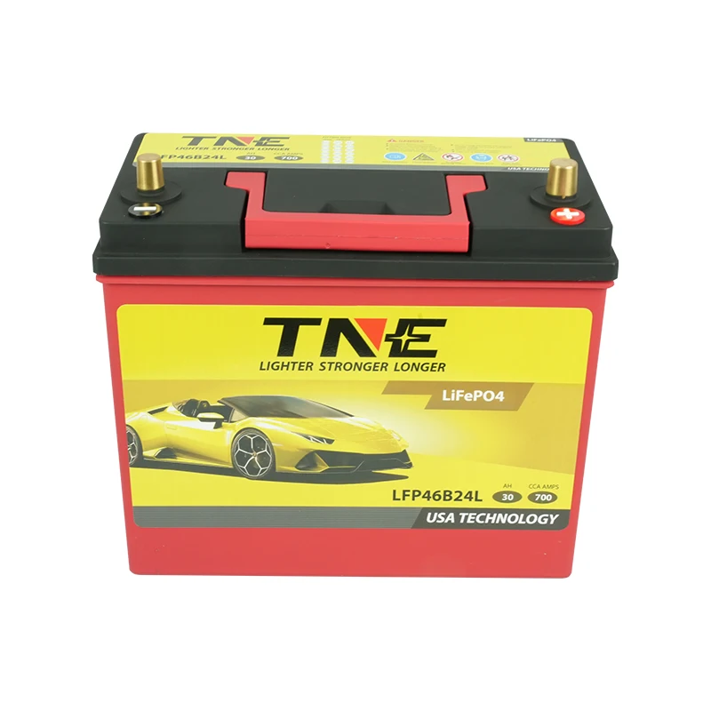 LFP46B24L 12V 30Ah 700CCA Lithium Ion Car Start LiFePO4 Battery for Electric Car SUV Van
LFP46B24L 12V 30Ah 700CCA Lithium Ion Car Start LiFePO4 Battery for Electric Car SUV Van