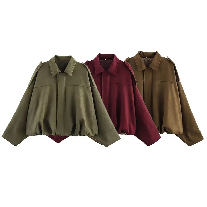 Short Jackets Coats For Women Fashion With Shoulder Straps Long Sleeve Loose Coats Vintage Female Outerwear Chic Tops
Short Jackets Coats For Women Fashion With Shoulder Straps Long Sleeve Loose Coats Vintage Female Outerwear Chic Tops