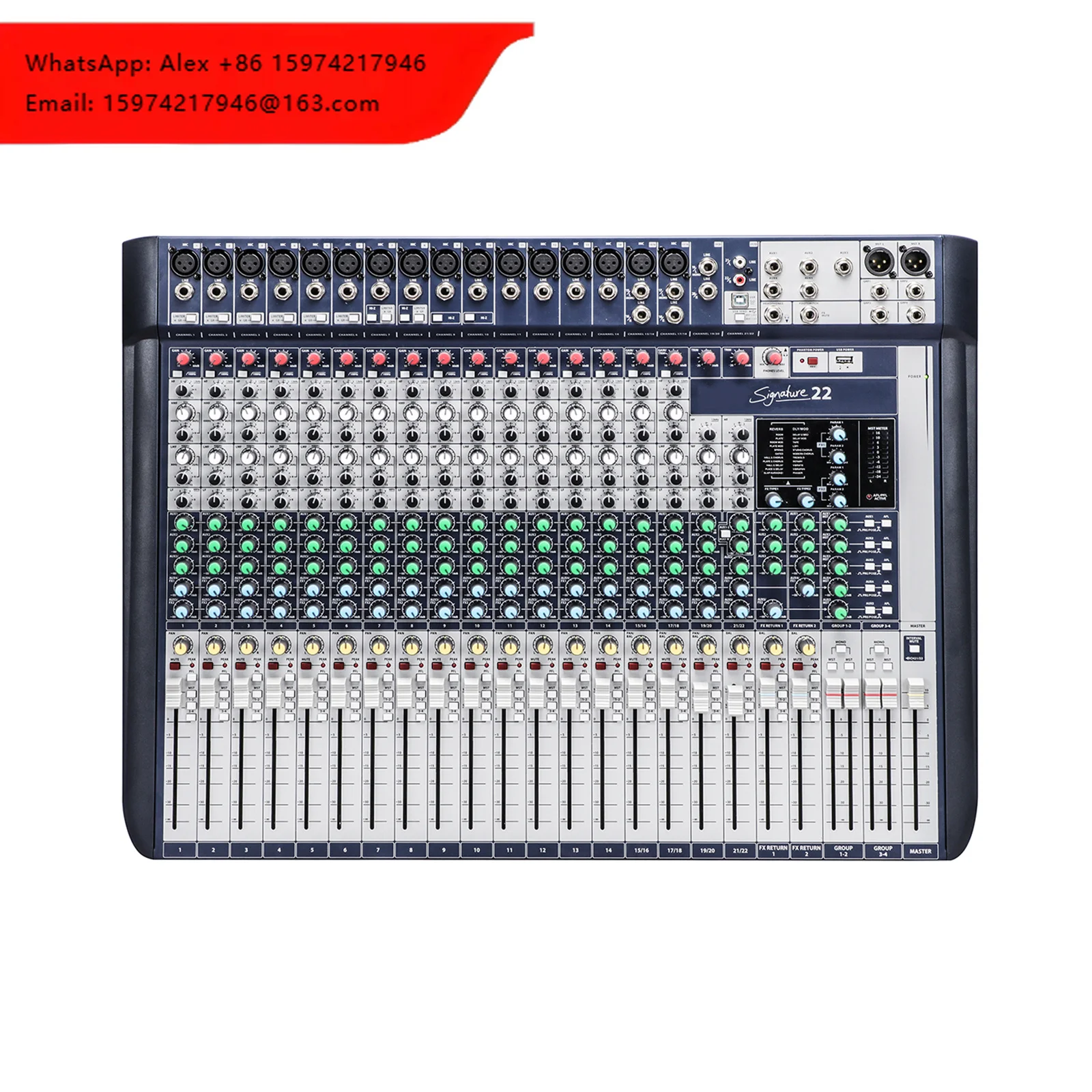 Signature 22 Professional 22-input Small Format Analogue Mixer With Onboard Effects/USB Recording/Ultra-low Noise Performance
Signature 22 Professional 22-input Small Format Analogue Mixer With Onboard Effects/USB Recording/Ultra-low Noise Performance