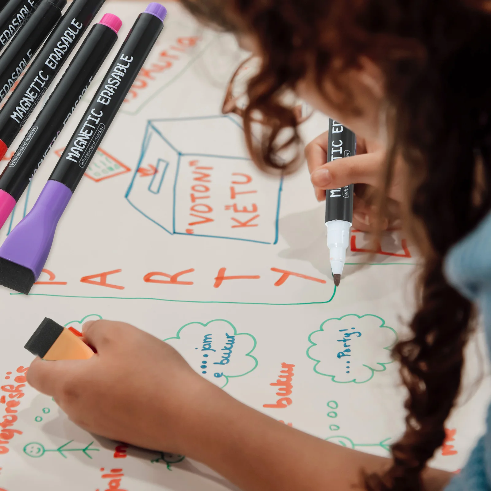 12 Pcs Dry Erase Markers Erasable Pens White Board Colorful Abs Whiteboard Child
12 Pcs Dry Erase Markers Erasable Pens White Board Colorful Abs Whiteboard Child