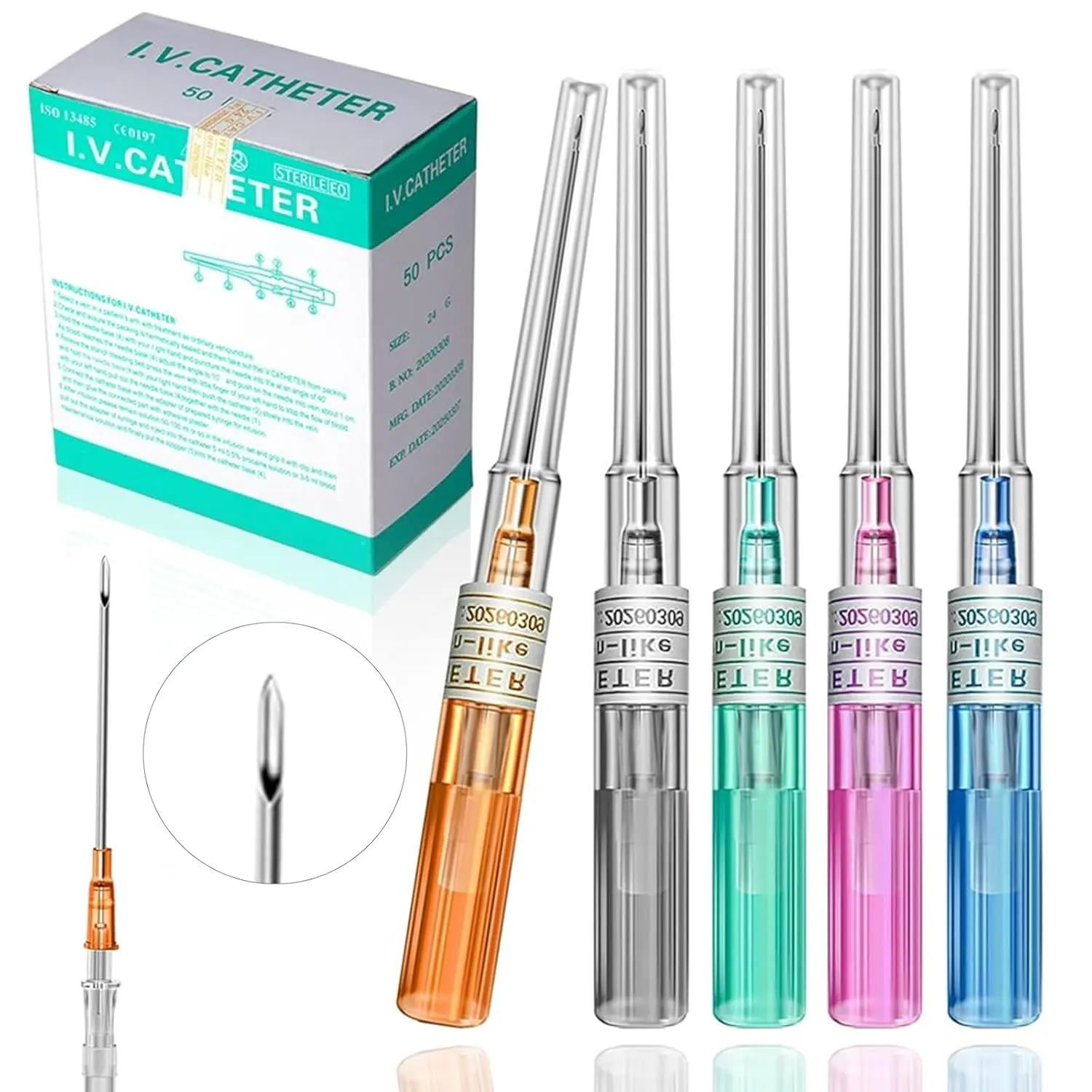 5/10/50PCS Catheter Piercing Needles, Safety IV Cannula for Ear Nose Lip Navel, Soft Tube Design for Beginner DIY Body Piercing
5/10/50PCS Catheter Piercing Needles, Safety IV Cannula for Ear Nose Lip Navel, Soft Tube Design for Beginner DIY Body Piercing
