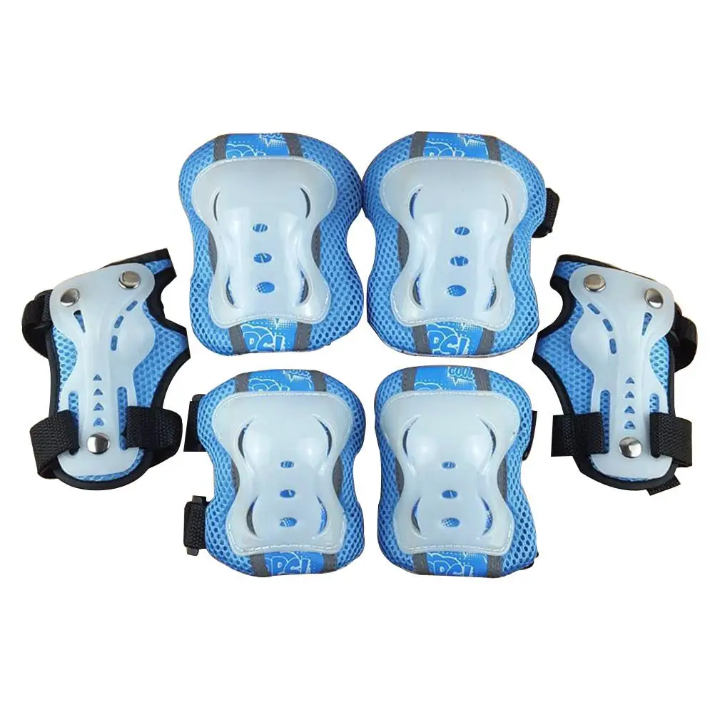 6Pcs Kids Sports Protective Gear Knee Elbow Wrist Pads Skateboard Cycling Blue Child Safety Comfort Durable EVA PE Shell
6Pcs Kids Sports Protective Gear Knee Elbow Wrist Pads Skateboard Cycling Blue Child Safety Comfort Durable EVA PE Shell