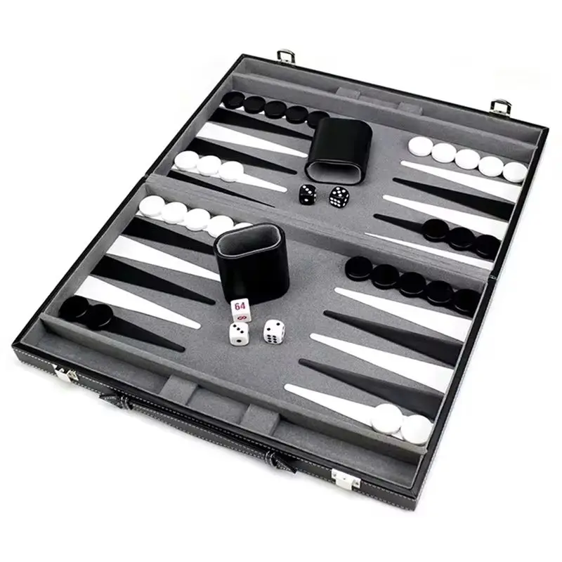 A08P-Classic Board Game With Leather Case Folding Board,Gift Package,Portable Travel Strategy Backgammon Game Set For Adults
A08P-Classic Board Game With Leather Case Folding Board,Gift Package,Portable Travel Strategy Backgammon Game Set For Adults