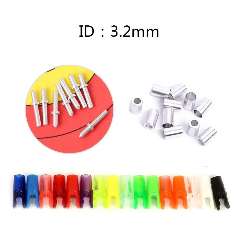 12pcs ID 3.2 mm Arrow Collar+12pcs Arrow Pin and Nocks for ID 3.2mm Arrow Shaft Archery shooting Aeeessories
12pcs ID 3.2 mm Arrow Collar+12pcs Arrow Pin and Nocks for ID 3.2mm Arrow Shaft Archery shooting Aeeessories