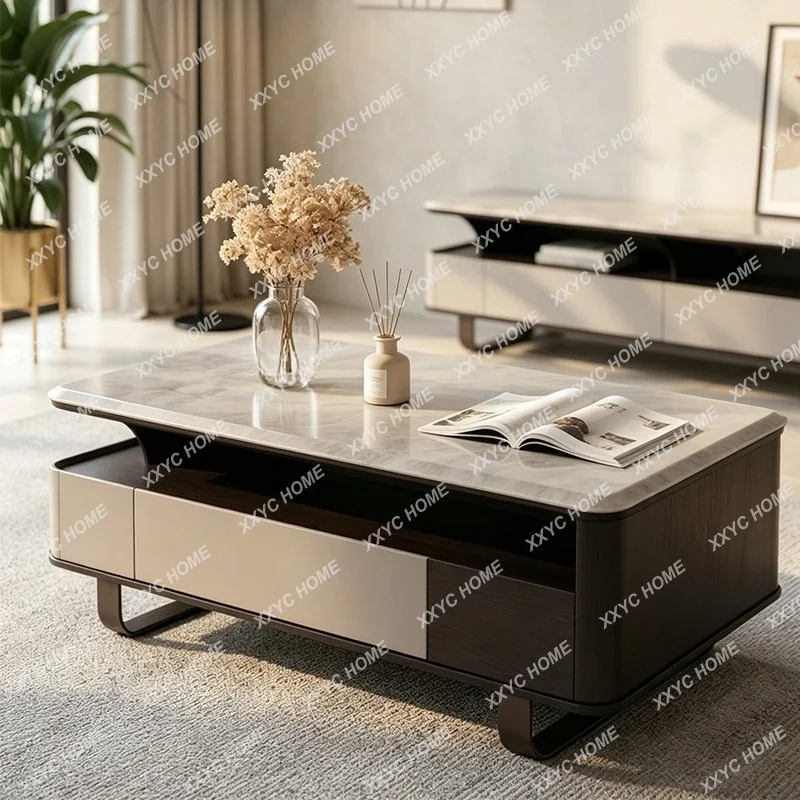 Modern simple light luxury microcrystalline rock slab coffee table living room home heightened coffee table
Modern simple light luxury microcrystalline rock slab coffee table living room home heightened coffee table