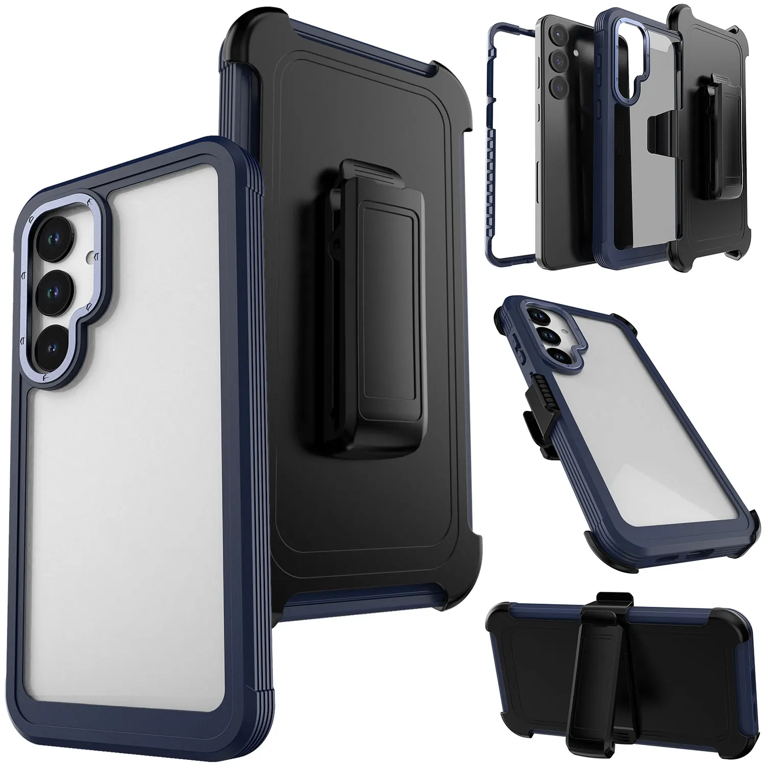 For Samsung For Galaxy S25/S25 Plus/S25 Ultra Phone Protective Case Shockproof Heavy Duty Cover Clear/Blue +Belt Clip Holster
For Samsung For Galaxy S25/S25 Plus/S25 Ultra Phone Protective Case Shockproof Heavy Duty Cover Clear/Blue +Belt Clip Holster