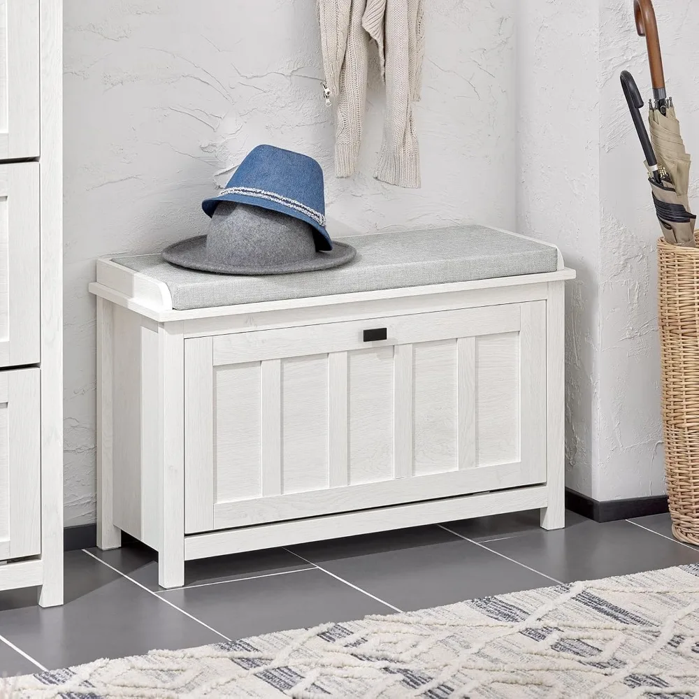 Haotian Shoe Storage Bench Entryway, Shoe Cabinet Bench Hallway, Small Shoe Rack with Flip-Drawer and Seat Cushion, White, 31.5x
Haotian Shoe Storage Bench Entryway, Shoe Cabinet Bench Hallway, Small Shoe Rack with Flip-Drawer and Seat Cushion, White, 31.5x