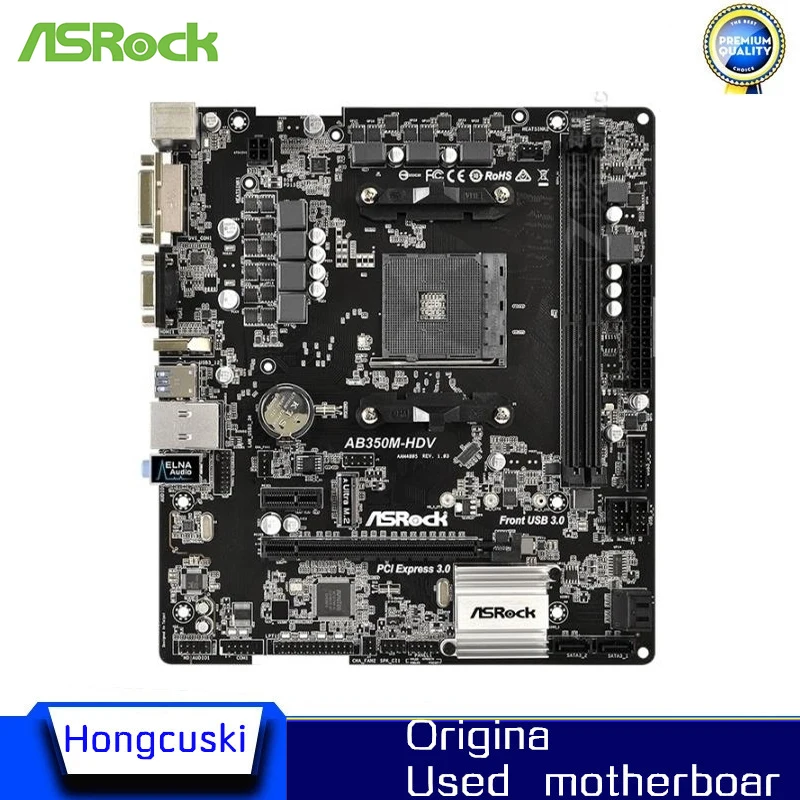 Used For ASROCK AB350M-HDV B350M motherboard Used original Socket AM4 DDR4 32GB USB3.0 SATA3 Desktop Mainboard
Used For ASROCK AB350M-HDV B350M motherboard Used original Socket AM4 DDR4 32GB USB3.0 SATA3 Desktop Mainboard