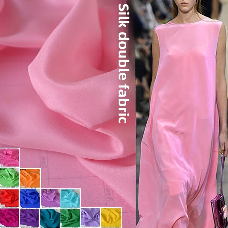 Solid Color Mulberry Silk Crepe De Chine Fabric for DIY Sewing Dress Lining Thin Shirt Clothing Fashion Material Cloth Fabrics
Solid Color Mulberry Silk Crepe De Chine Fabric for DIY Sewing Dress Lining Thin Shirt Clothing Fashion Material Cloth Fabrics