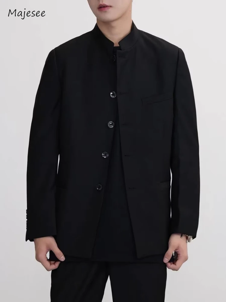 Men Jackets Stand Collar Handsome Stylish Streetwear Pure Leisure Autumn Chinese Style Advanced Aesthetic Workout Clothes Chic
Men Jackets Stand Collar Handsome Stylish Streetwear Pure Leisure Autumn Chinese Style Advanced Aesthetic Workout Clothes Chic