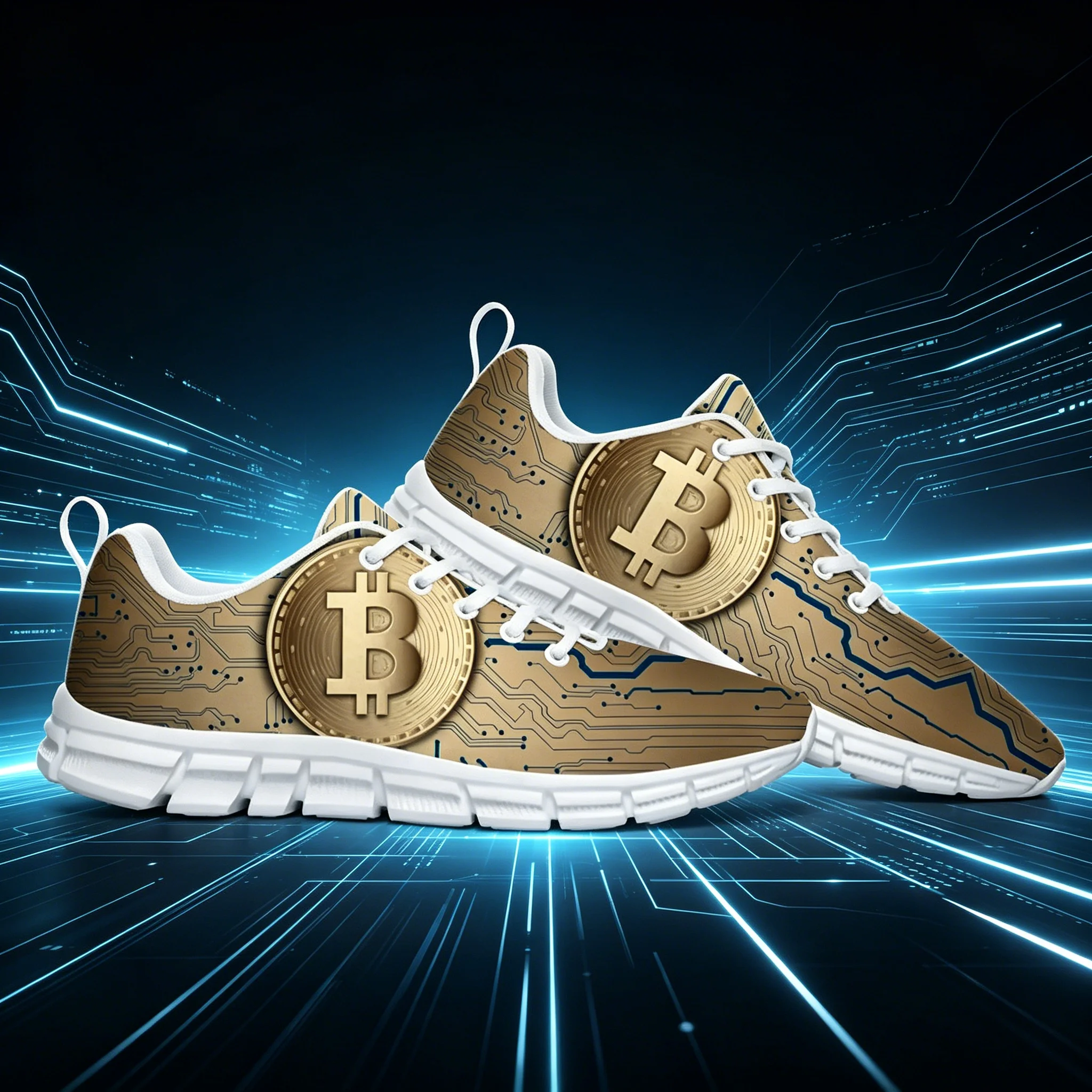Bitcoin Logo Graphic Print Sneakers Unisex Lightweight EVA Sole Fashion Custom Athletic Shoes
Bitcoin Logo Graphic Print Sneakers Unisex Lightweight EVA Sole Fashion Custom Athletic Shoes